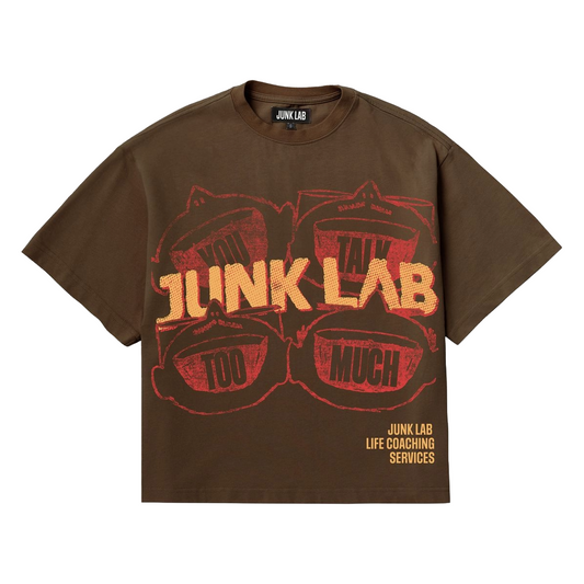JUNKLAB "LOUD MOUTH" T-SHIRT (BROWN)