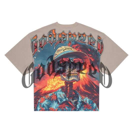 GODSPEED NATURAL DISASTER TEE - STONE WASH