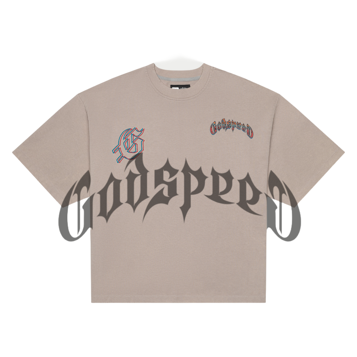 GODSPEED NATURAL DISASTER TEE - STONE WASH