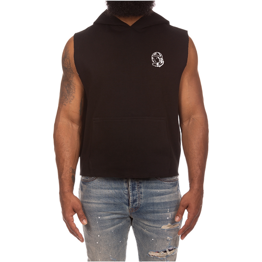 BB SPACE SLEEVELESS HOODIE - BLACK