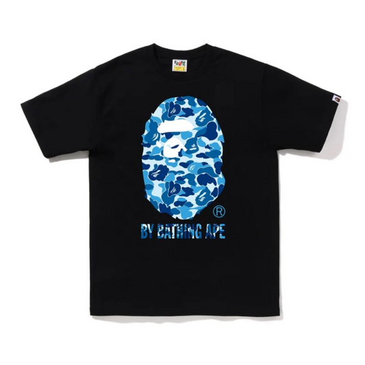 BAPE ABC CAMO BY BATHING TEE - BLACK/BLUE