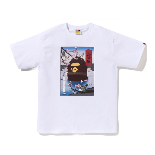 BAPE JAPAN A BATHING APE TEE - WHITE