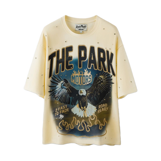 HP MOTOR PARK TEE - CREAM