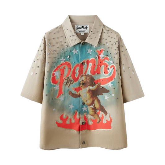 HP ANGEL PARK WORK SHIRT - BROWN