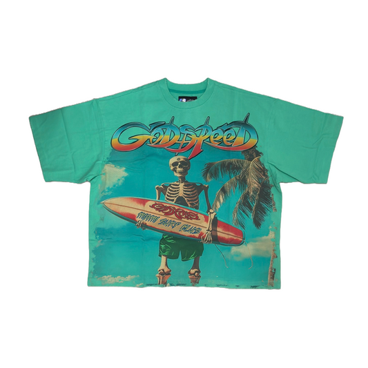 GODSPEED 'MIAMI SURF CLUB' TEE - TEAL