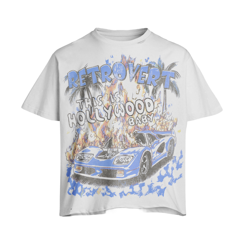RETROVERT BLUE HOLLYWOOD T-SHIRT