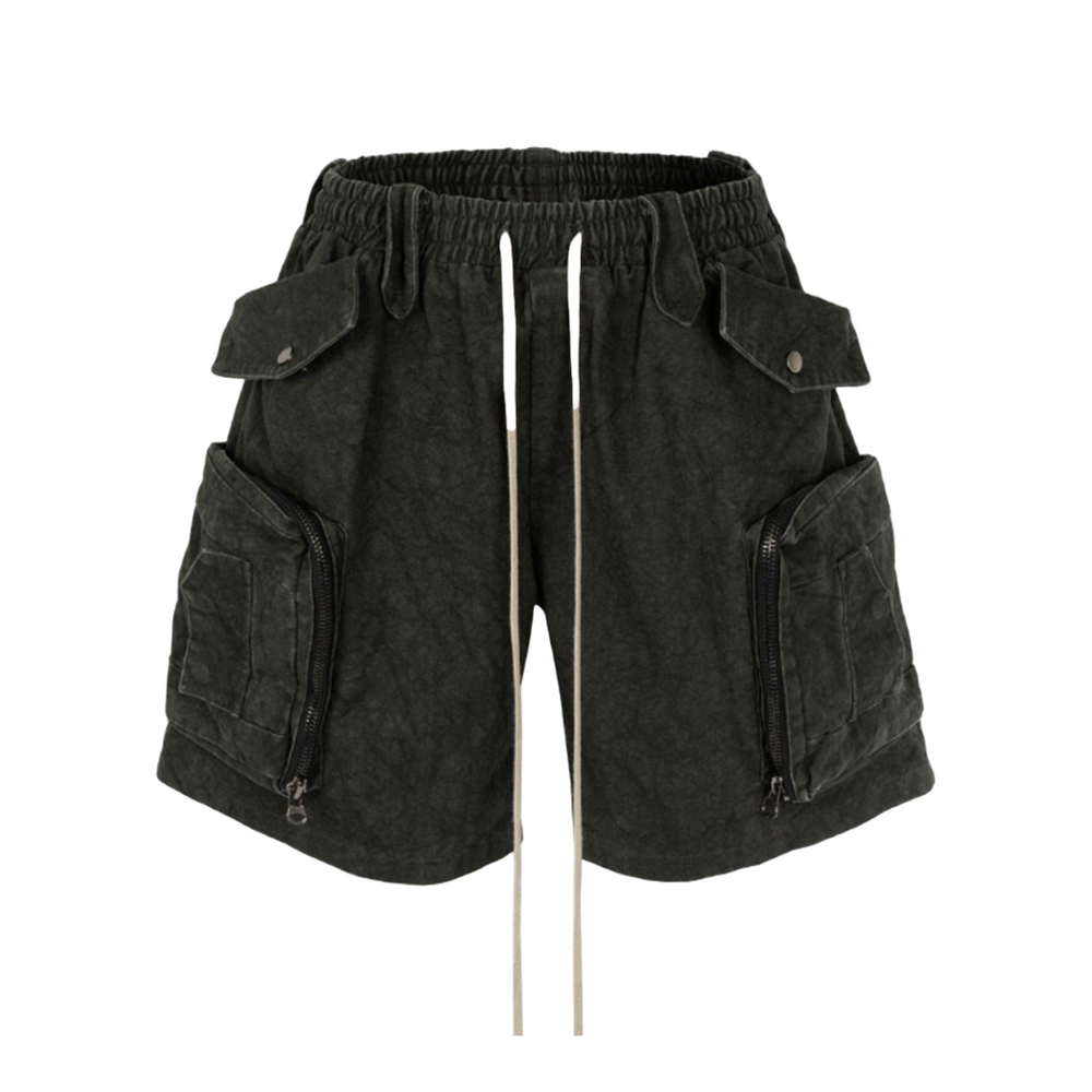 UNDVLPD DRAWSTRING JUMBO POCKET CARGO SHORTS