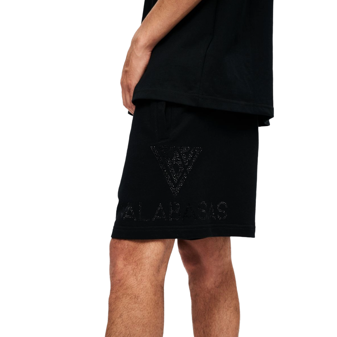VALABASAS "DUNYA" FLEECE SHORTS - BLACK