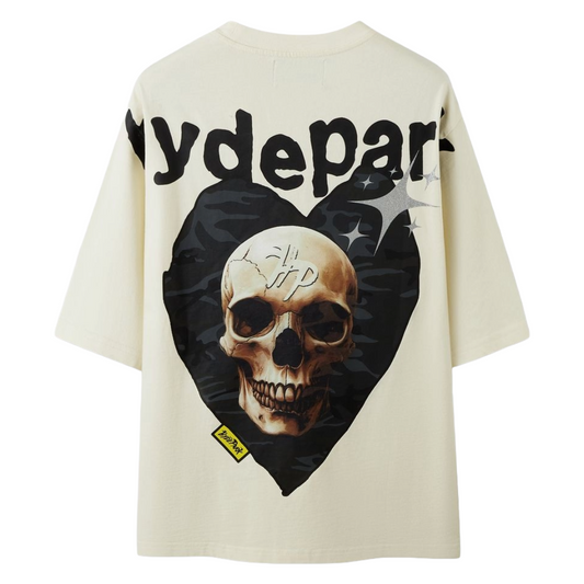 HP - POWER SKULL CAMO HEART - BLACK/CREAM
