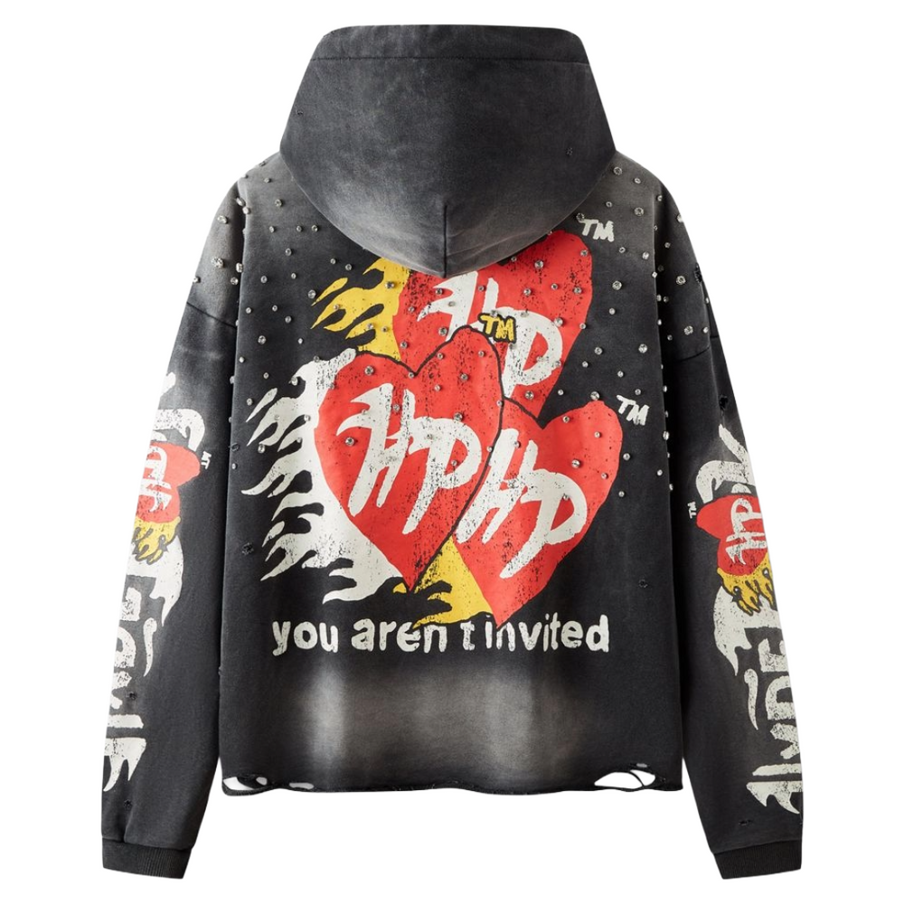 HP - EASY DOES IT HOODIE 2.0 - BLACK/RED