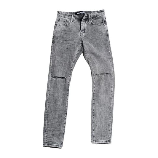 VALABASAS "MR. CLEAN 2.0" LT. GREY WASHED DENIM SKINNY