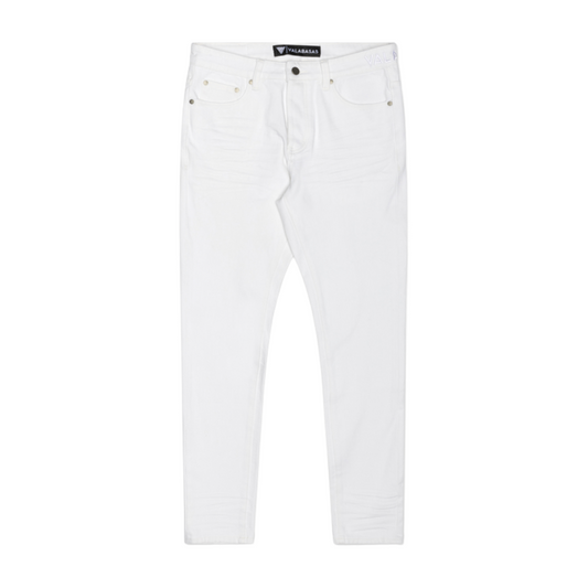 VALABASAS "MR.SLIM" WHITE 4 WAY STRETCH SLIM FIT JEAN