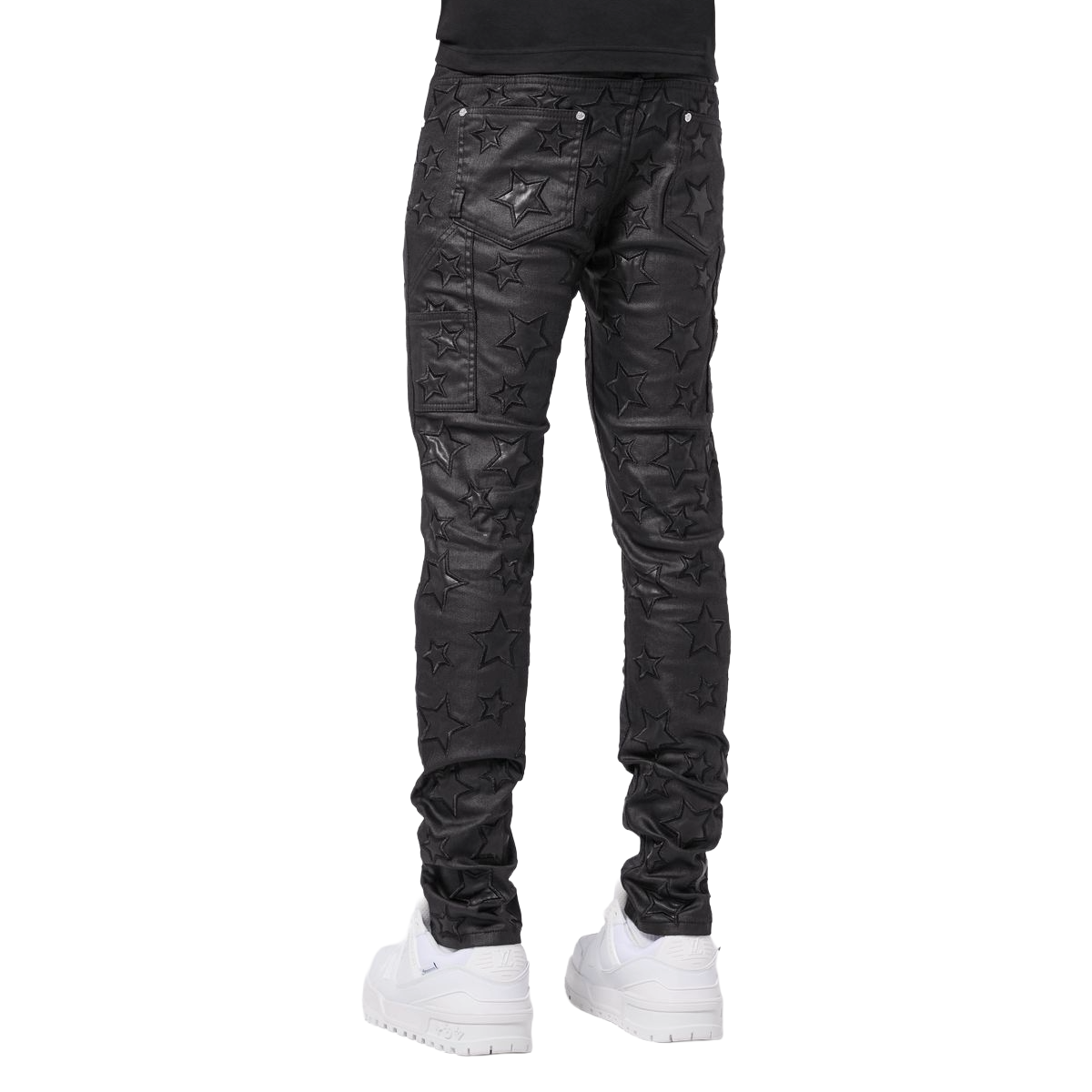 GUAPI ALL BLACK WAXED STARS DENIM