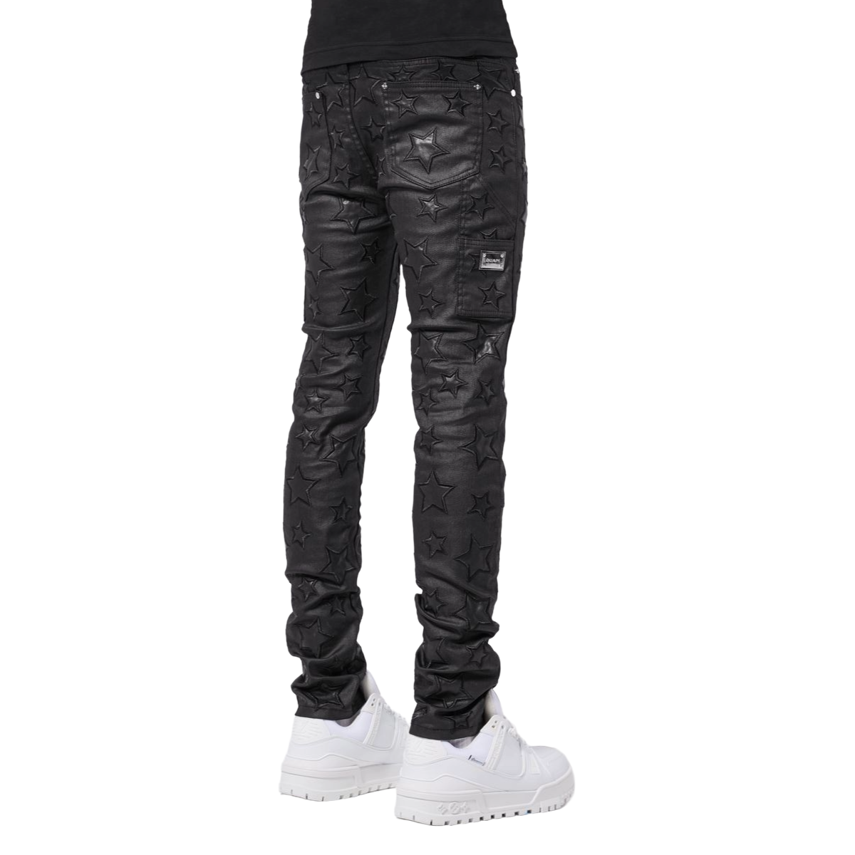 GUAPI ALL BLACK WAXED STARS DENIM