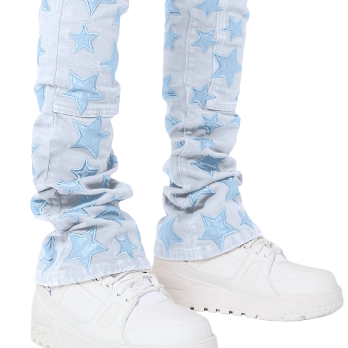 GUAPI AQUA BLUE STARS DENIM