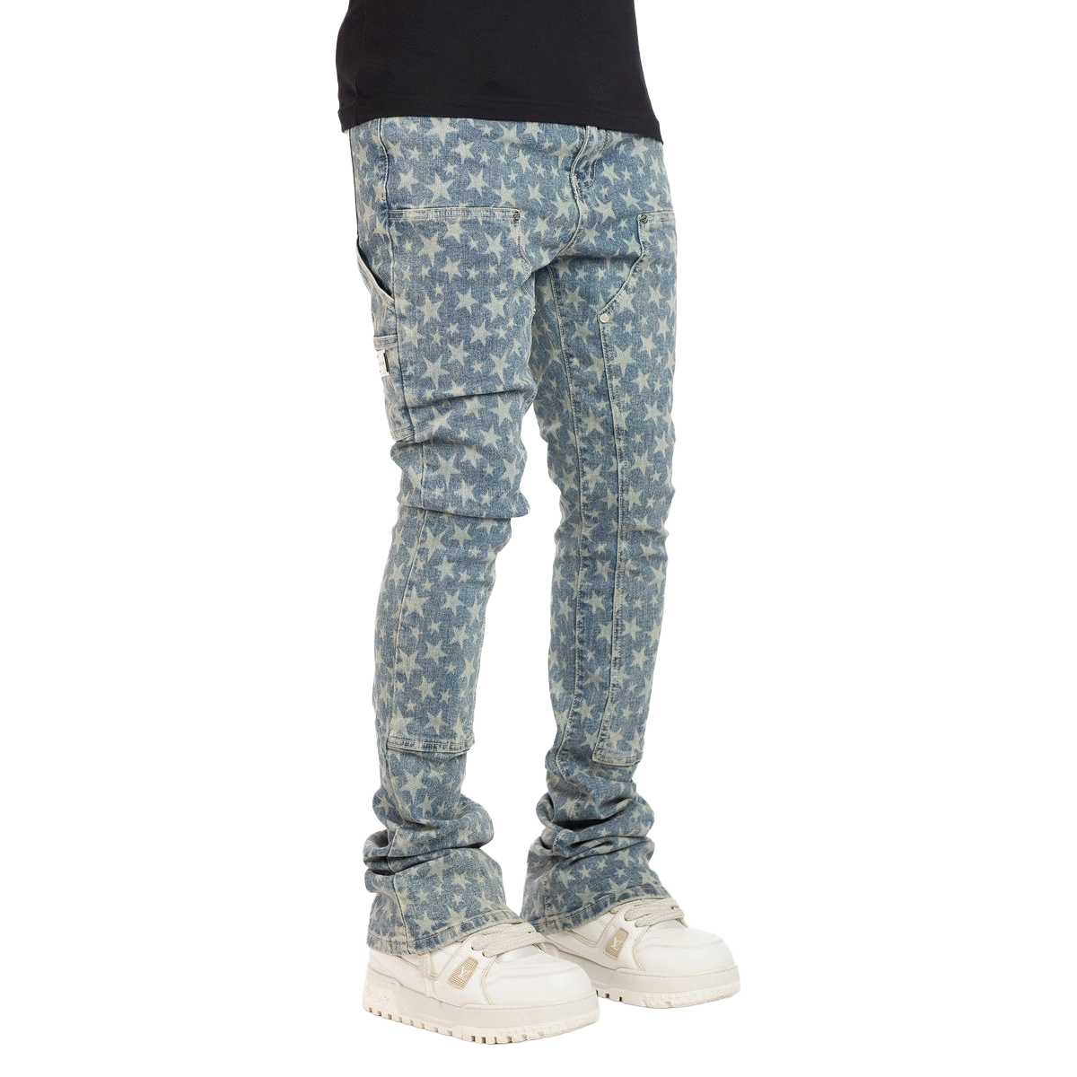 GUAPI VINTAGE BLUE LASER STARS DENIM