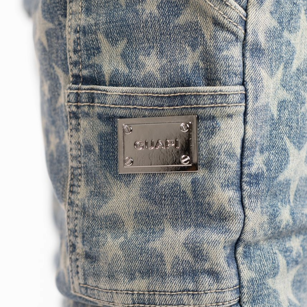 GUAPI VINTAGE BLUE LASER STARS DENIM