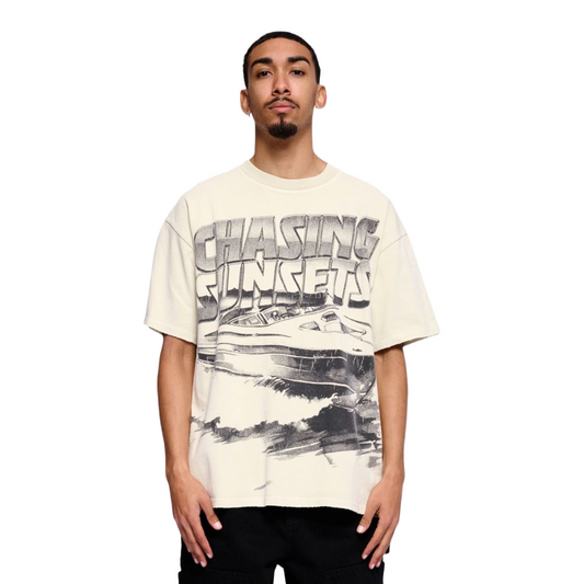 VALABASAS "CATCHING BREEZE" CREAM TEE