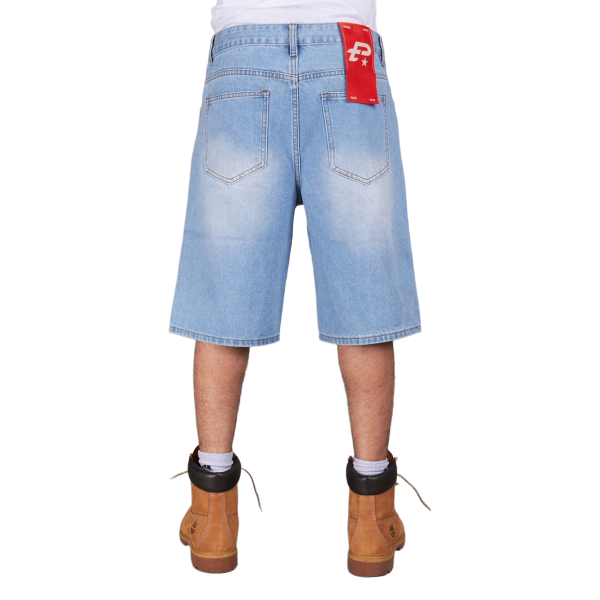 POLITICS 'BRAVO' JORTS - LT BLUE