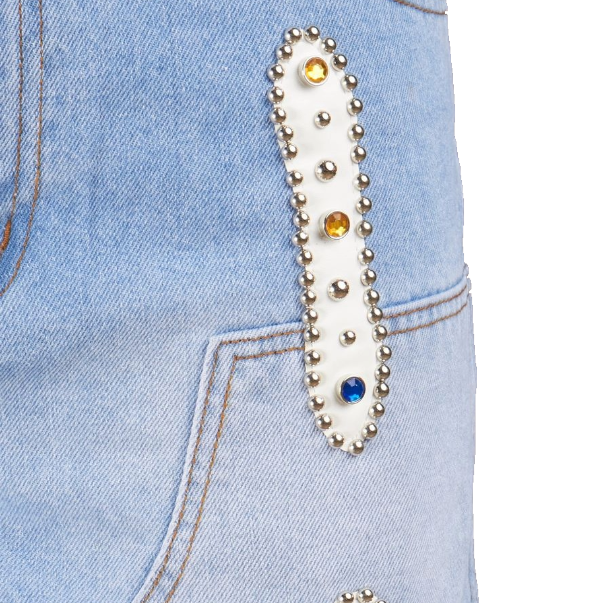 POLITICS 'BRAVO' JORTS - LT BLUE
