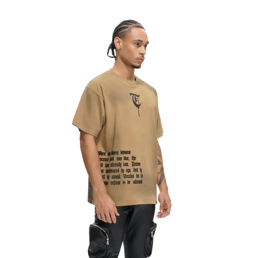 TRNCHS REFUSE TO BE SILENCED BROWN TEE