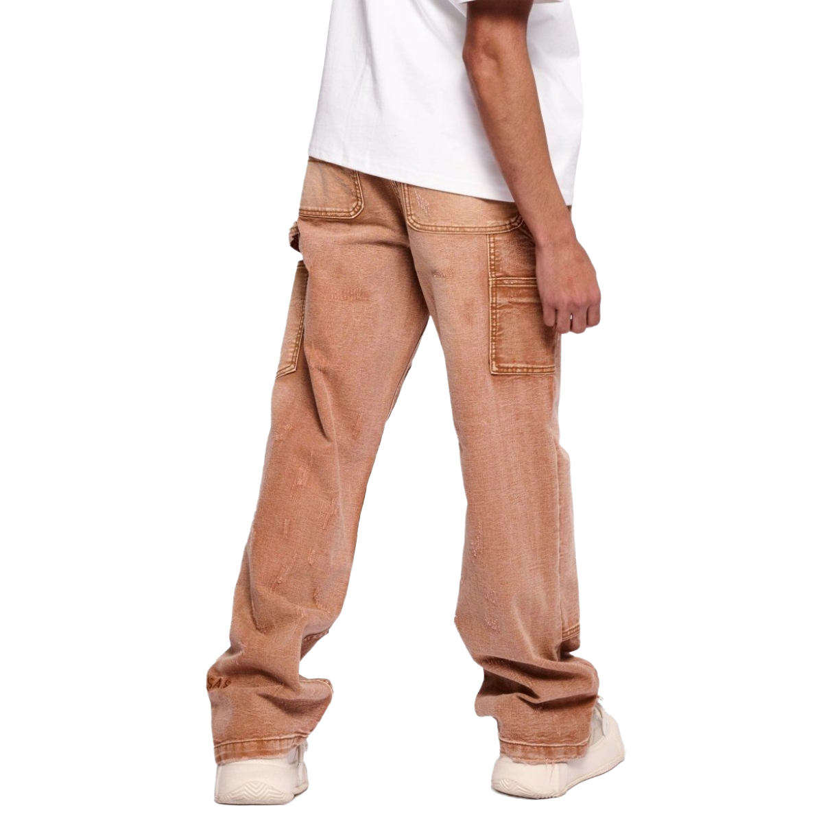 VALABASAS HOUND STRAIGHT JEANS BROWN WASHED