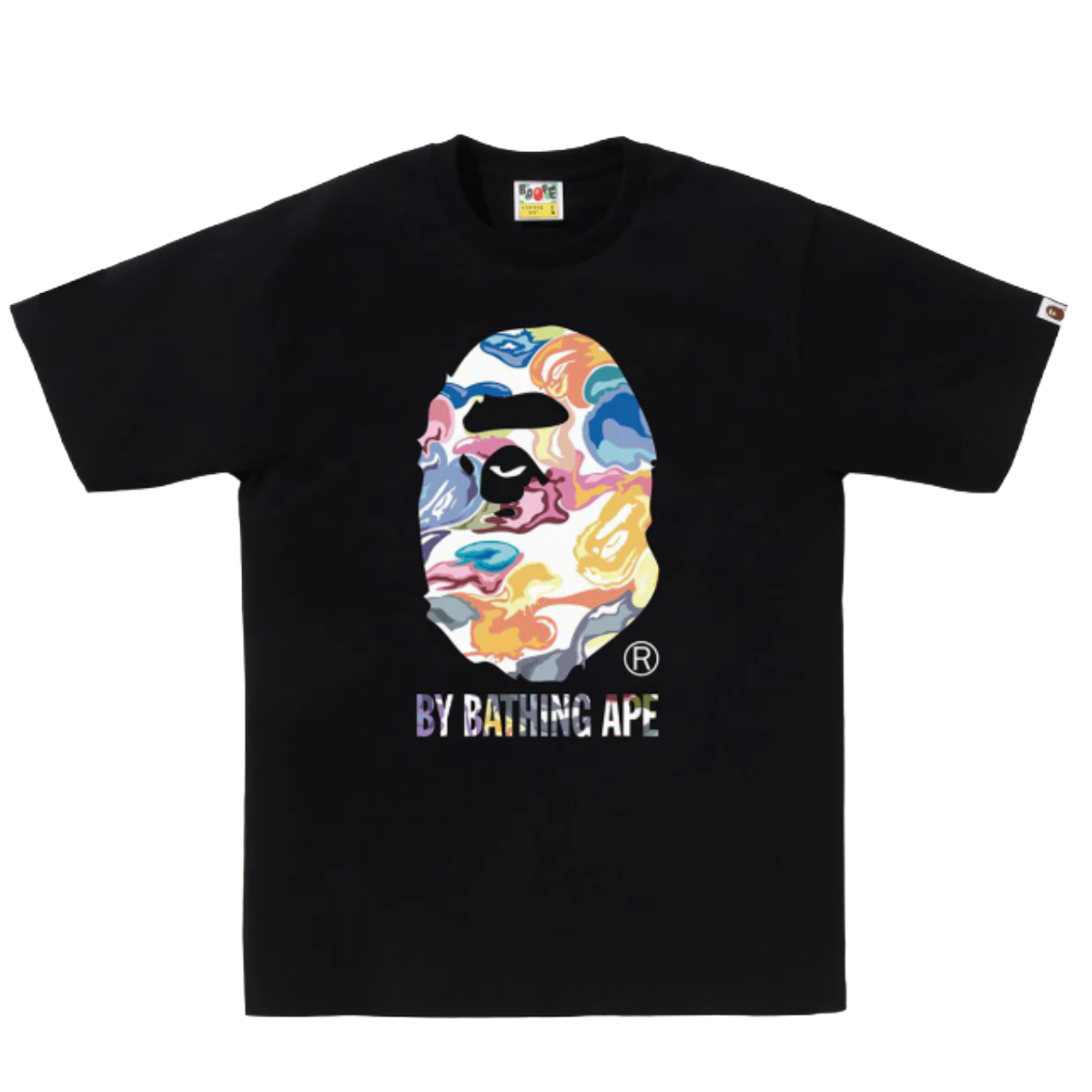 BAPE ART CAMO BY BATHING APE TEE BLACK