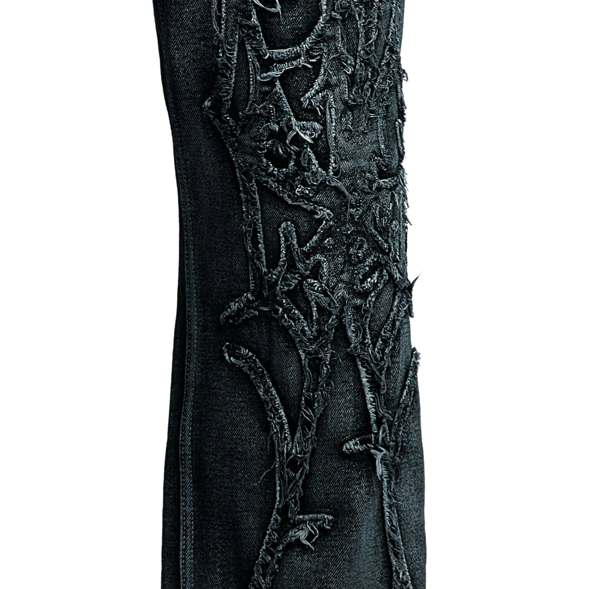 REVENGE SPIDER WEB DENIM PANT WAXED BLACK