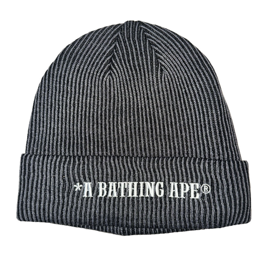 A BATHING APE KNIT CAPE BLACK