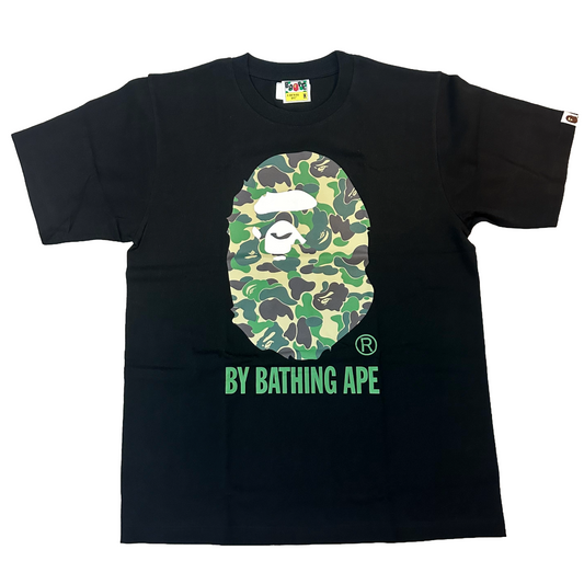 BAPE ABC CAMO BY BATHING TEE - BLACK/GREEN