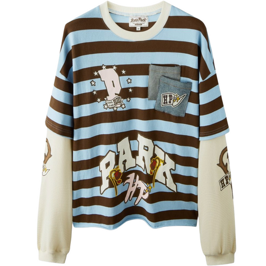 HP SCHOOL OF HARD PARKS CREW - BLUE/BROWN