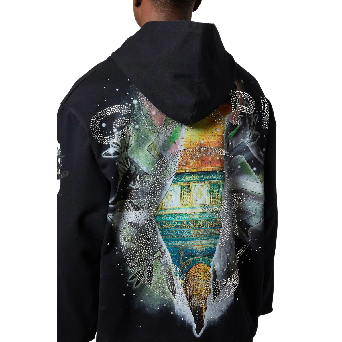 GUAPI BLACK FREE PALESTINE HOODIE