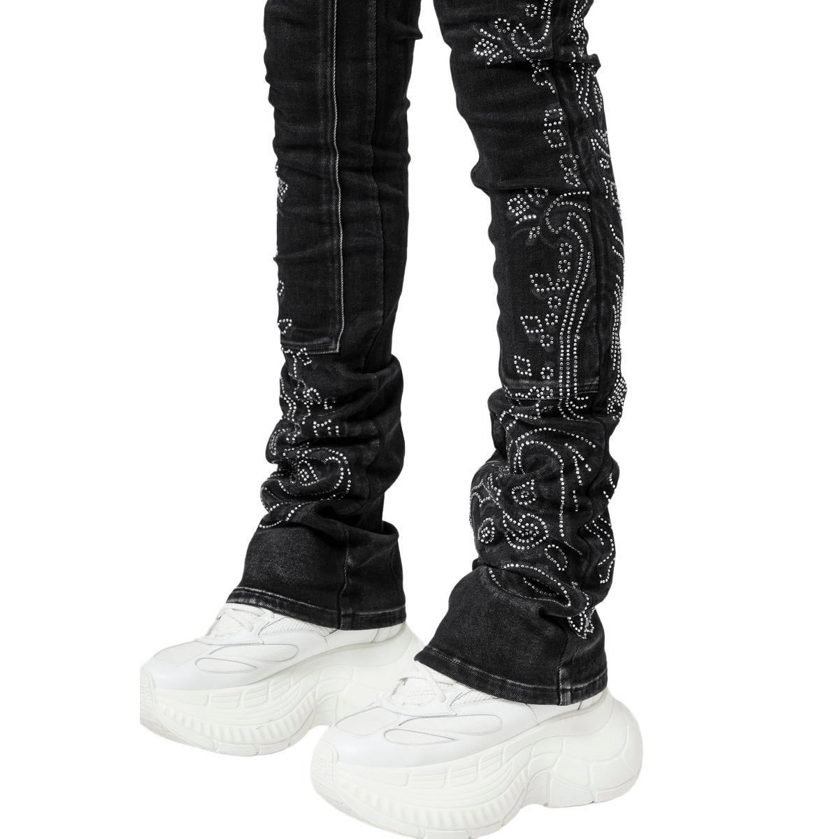 GUAPI VINTAGE BLACK PALSLEY DENIM