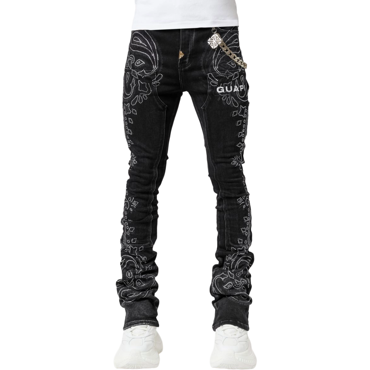 GUAPI VINTAGE BLACK PALSLEY DENIM