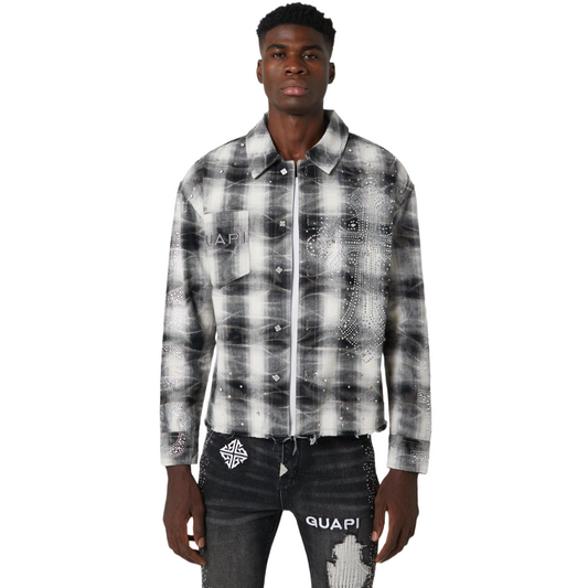 GUAPI GREY CROSS FLANNEL