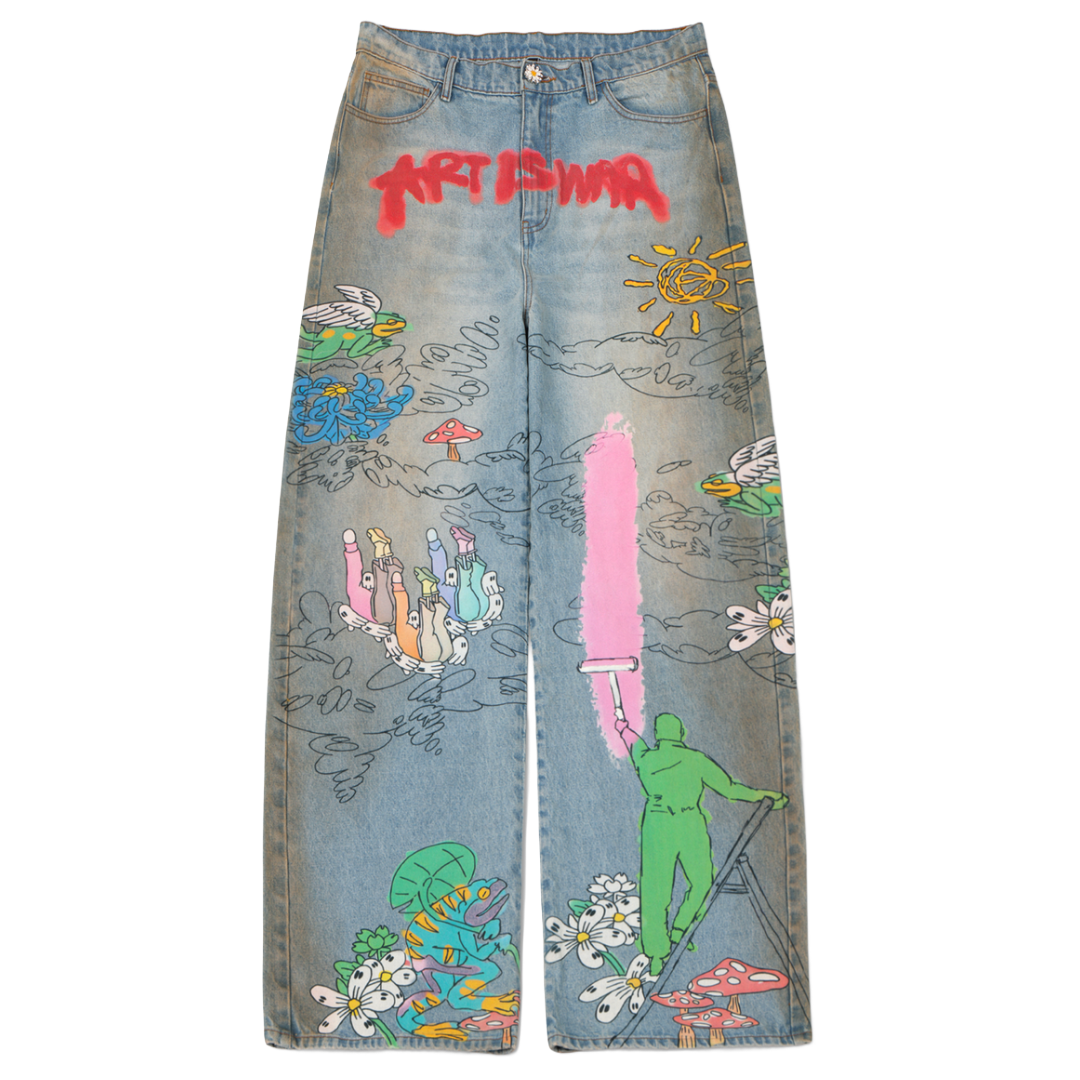 WNTD ART IS WAR PAINTER PANTS