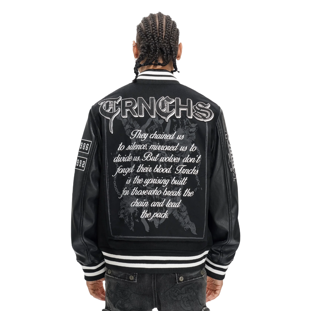 TRNCHS "LEAD THE PACK" VARSITY JACKET