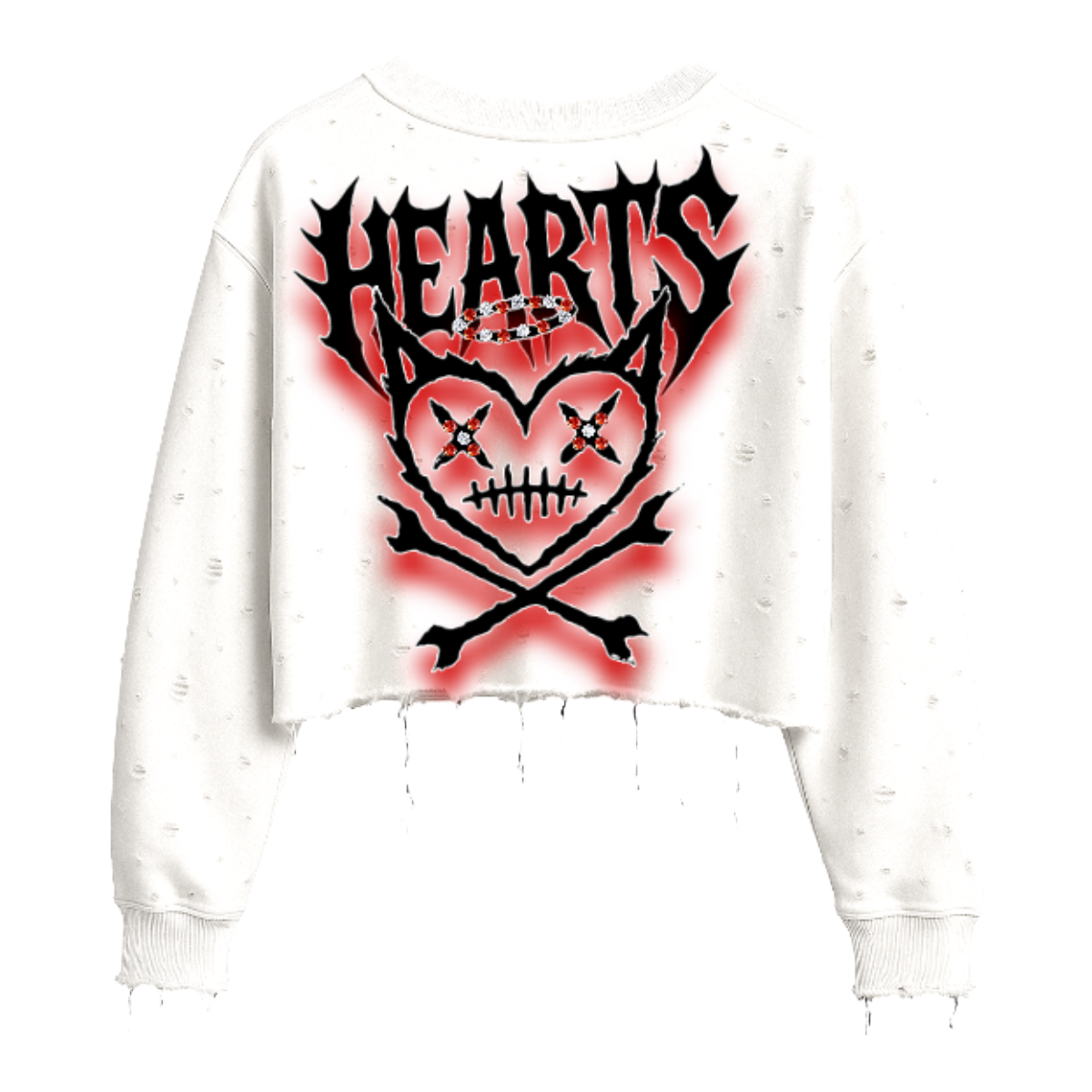 SHATTERED "RED SHATTERED HEAD" SWEATER