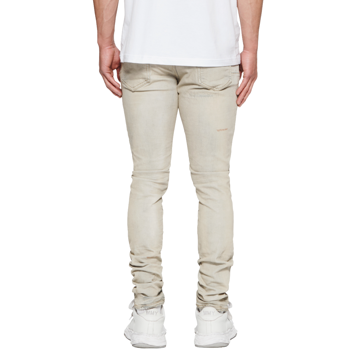 PURPLE 'SUPERLIGHT OIL REPAIR' STRETCHED DENIM