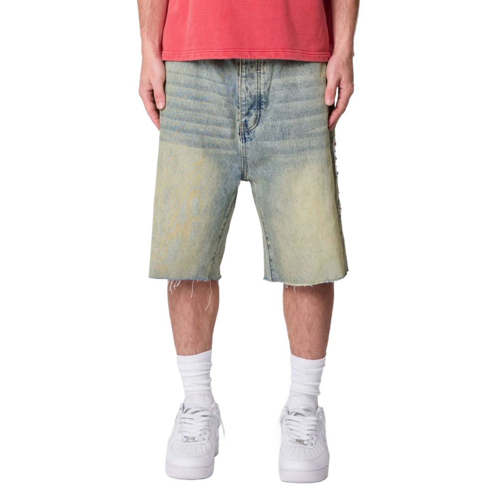 MNML 'MOJAVE' BAGGY DENIM JORTS