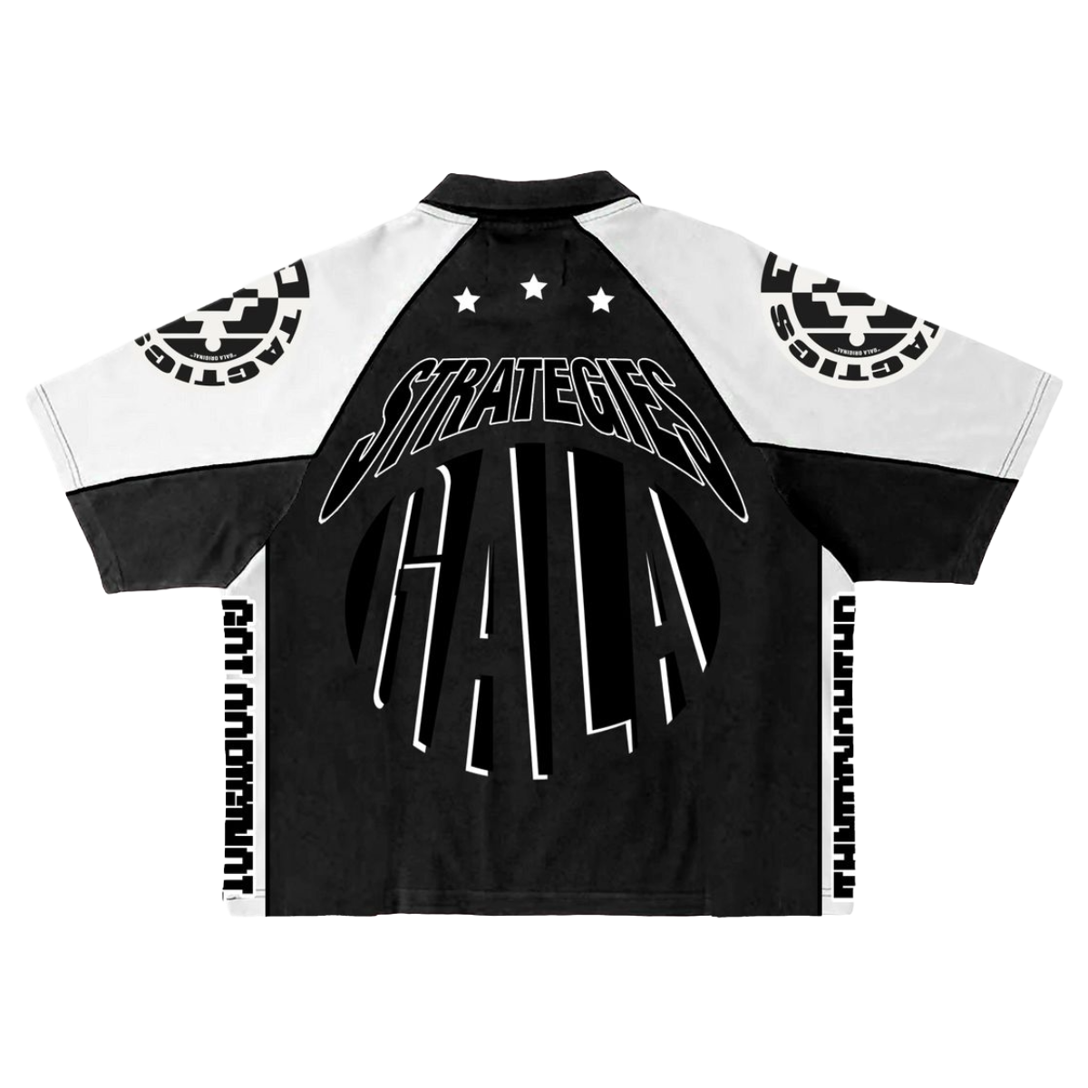 GALA 'TACTICS' QUARTER ZIP POLO (BLK)