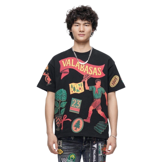 VALABASAS 'LATITUDE' SS TEE (BLK)