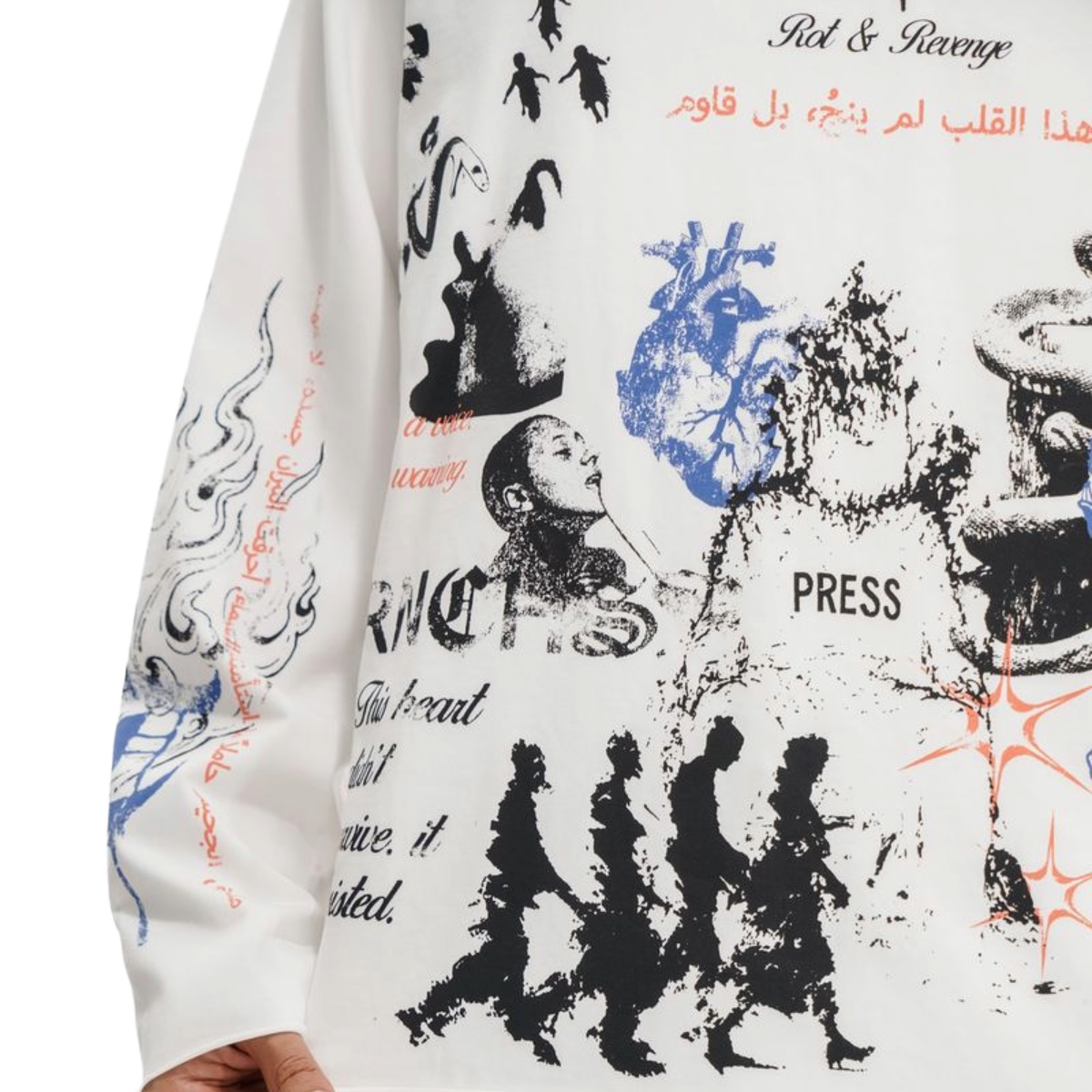 TRNCHS 'FIELD NOTES' LS SHIRT (WHT)