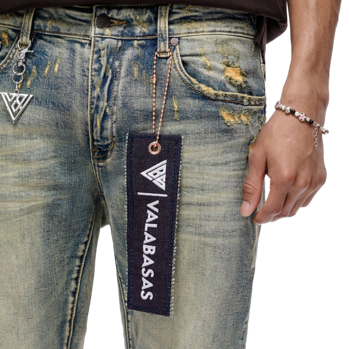 VALABASAS 'SLEDGE' SKINNY DENIM (VTG BLUE)