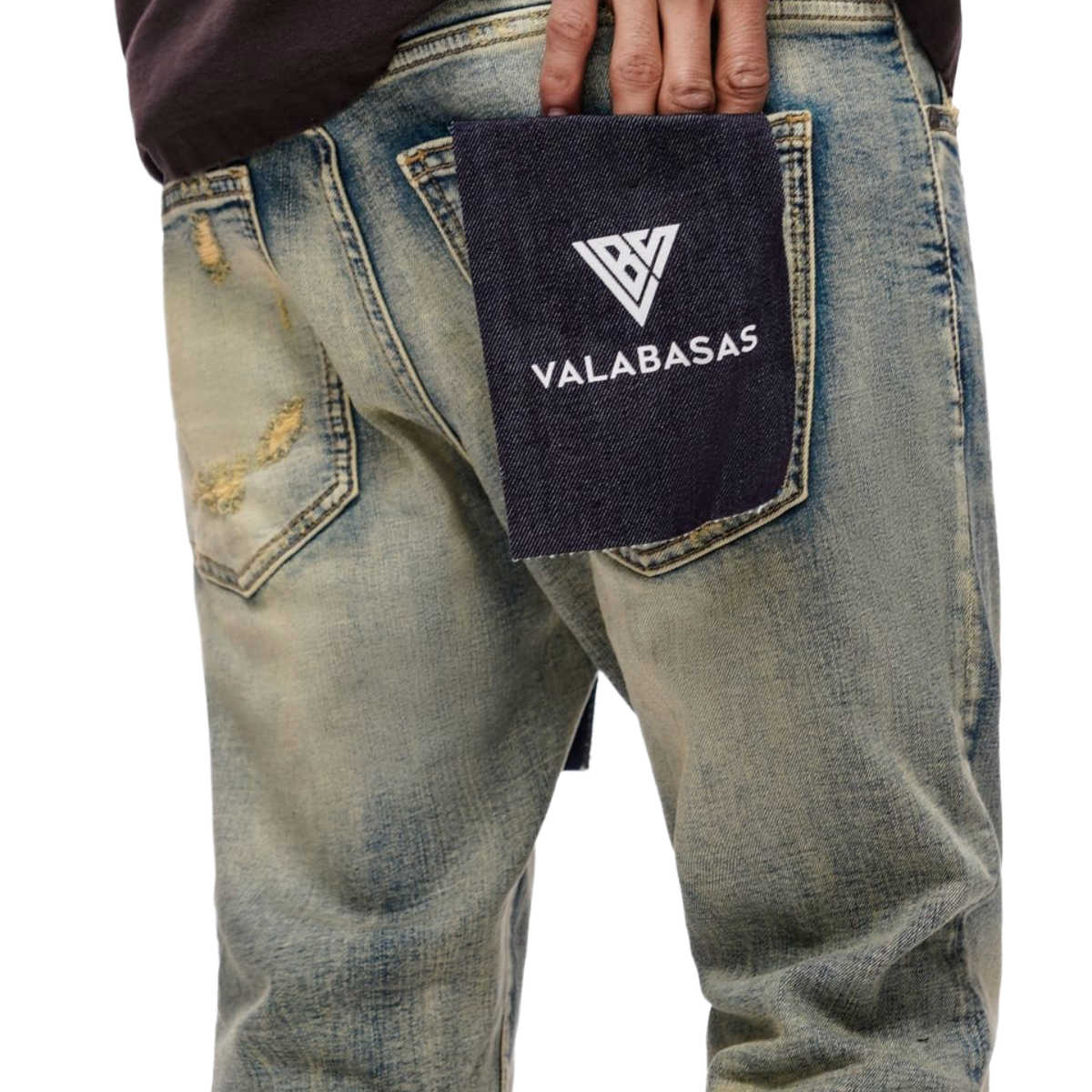 VALABASAS 'SLEDGE' SKINNY DENIM (VTG BLUE)
