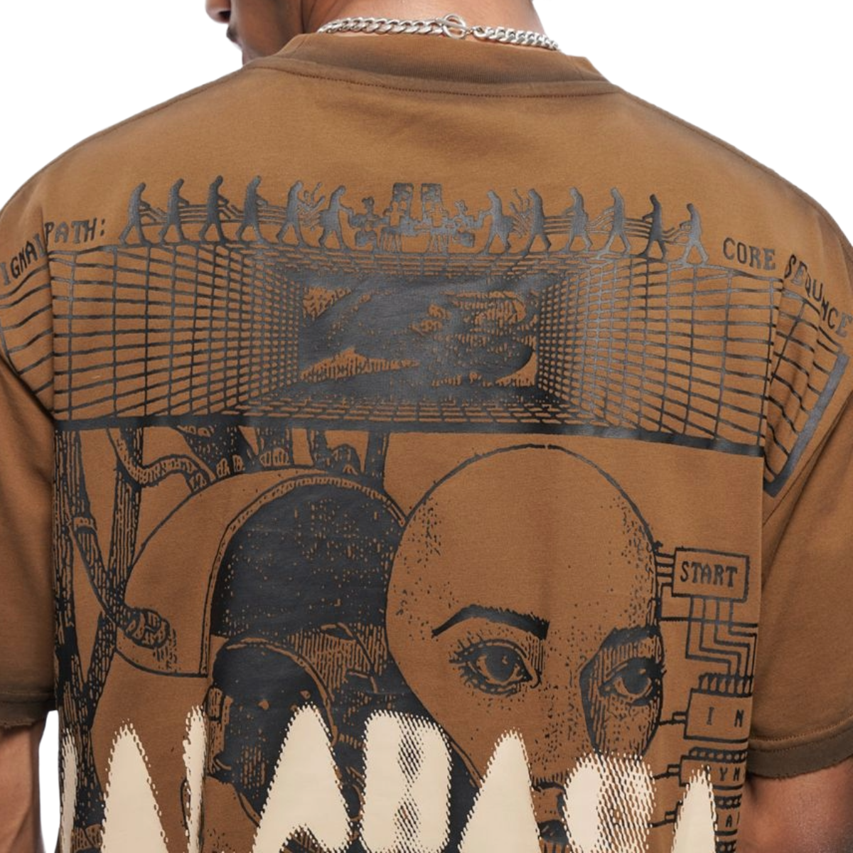 VALABASAS "CYBER" SS TEE (BRWN)
