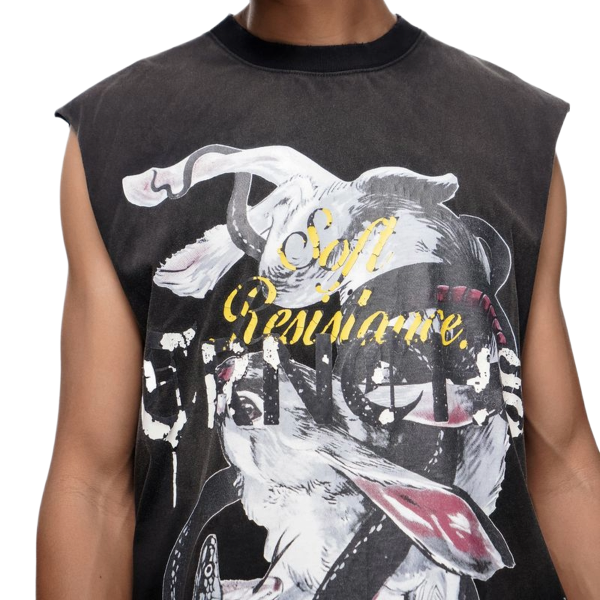 TRNCHS 'UNCHOSEN FIGHT' SLEEVELESS (BLK)