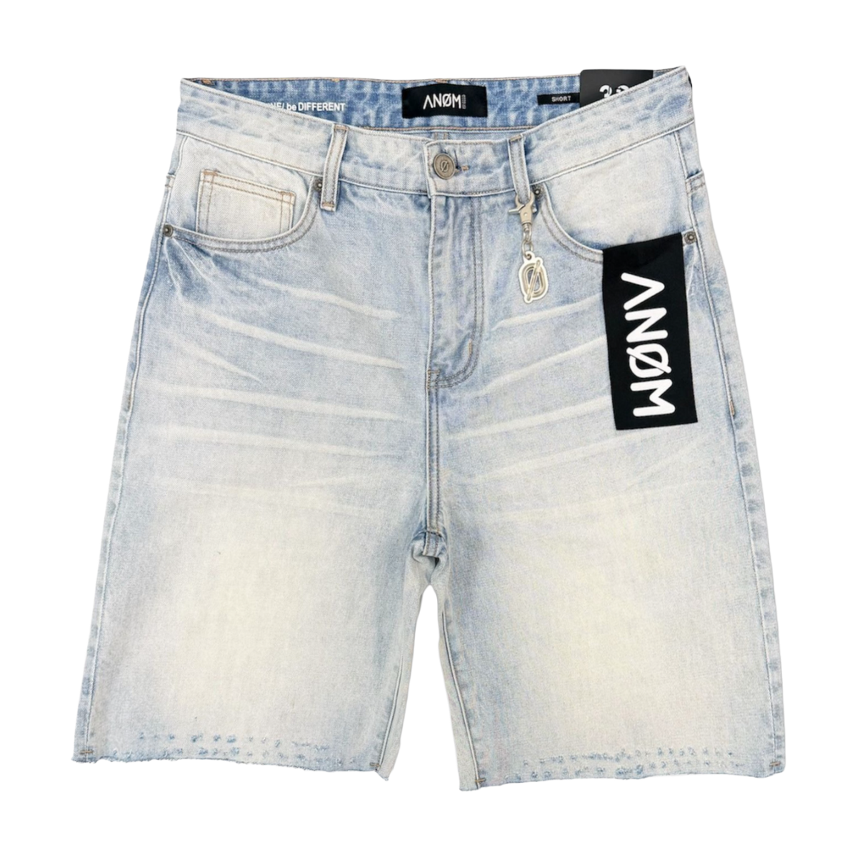 ANOM 'FRAME' DENIM SHORTS (ICE BLUE)