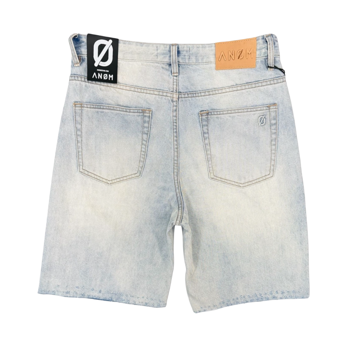 ANOM 'FRAME' DENIM SHORTS (ICE BLUE)