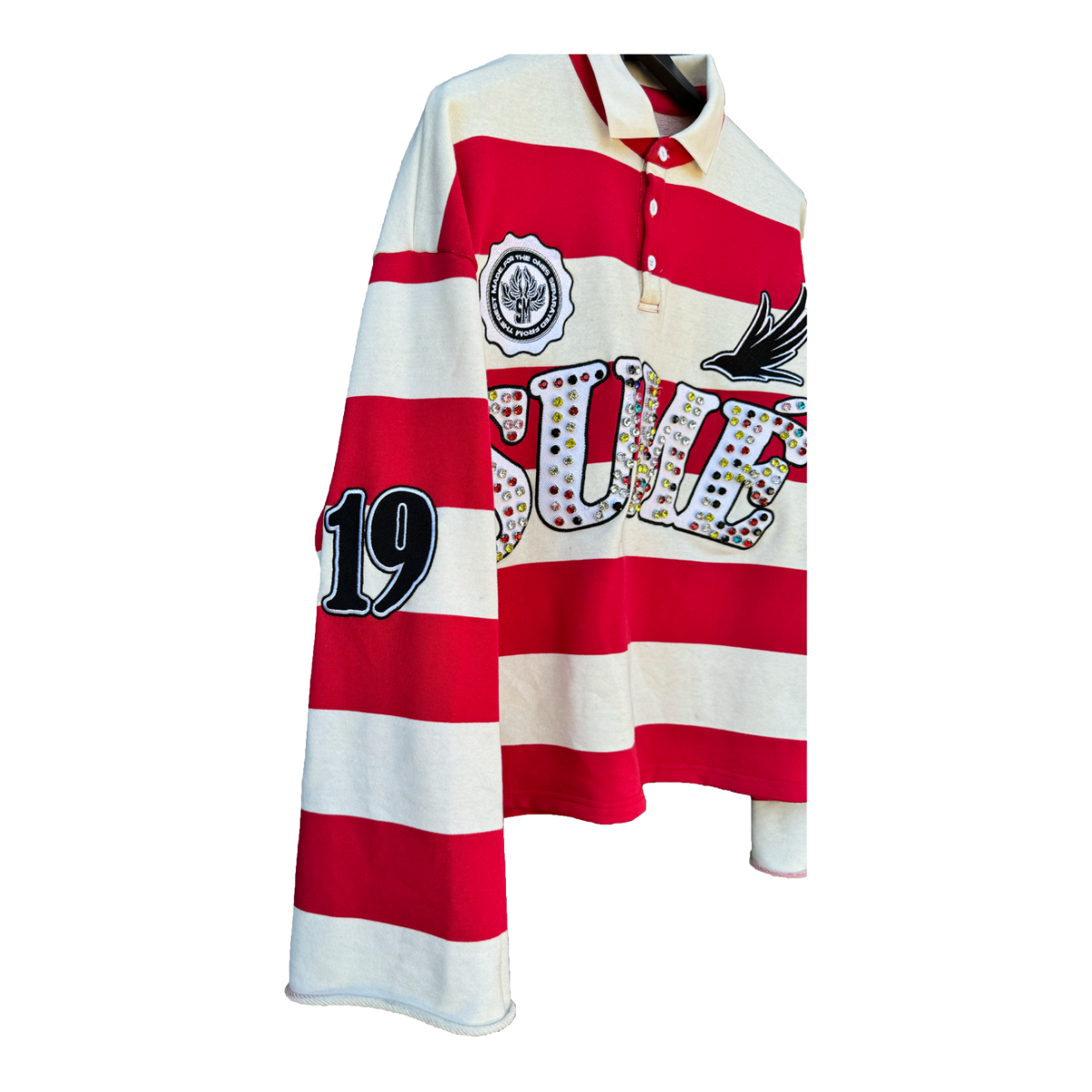 SUMÉ 'HERITAGE' RUGBY LS (RED/WHT)